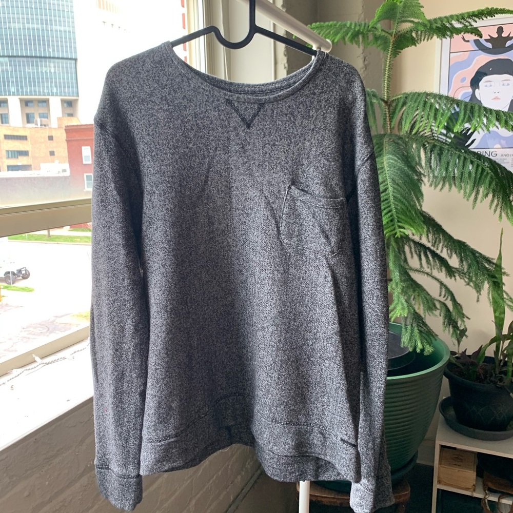 On the Byas heather gray sweater